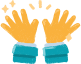 two hands raised