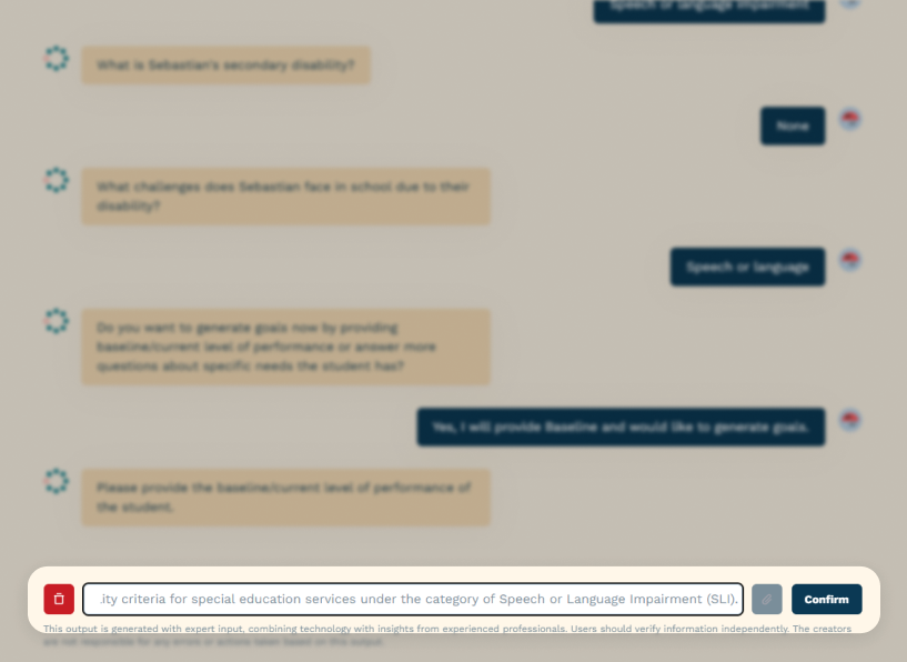 Enter a baseline in the textbox UI image